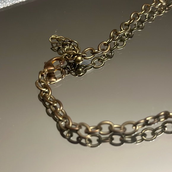 Jade green emerald Faux Gemstone Statement Necklace - Picture 3 of 4